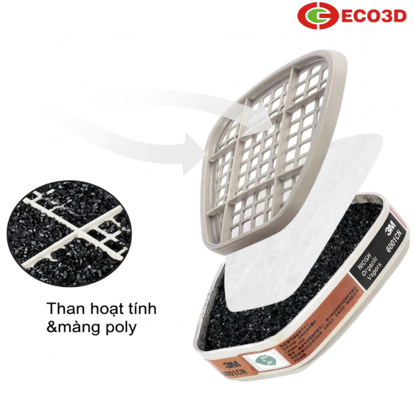 Phin lọc hơi hữu cơ 3M 6001